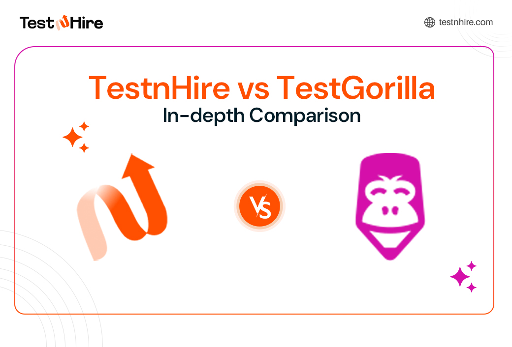 TestnHire vs TestGorilla comparison chart for hiring tools